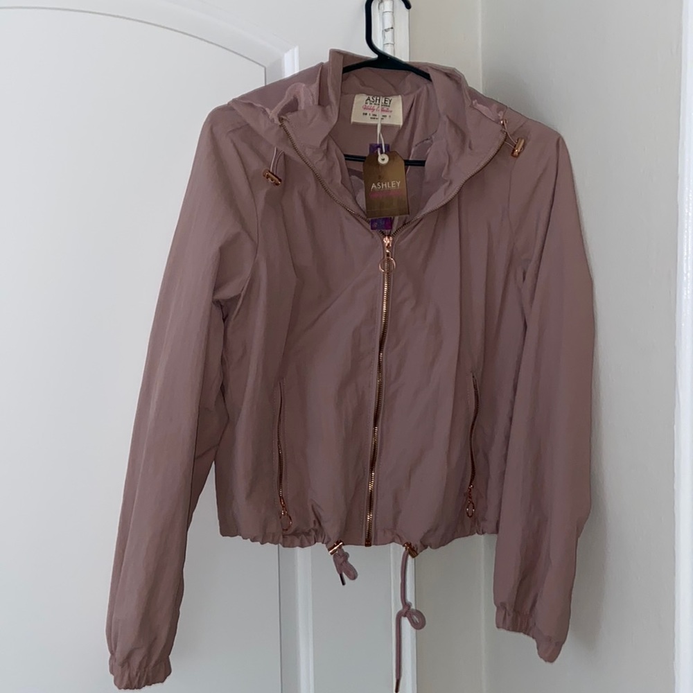 Dusty rose bomber jacket size L
